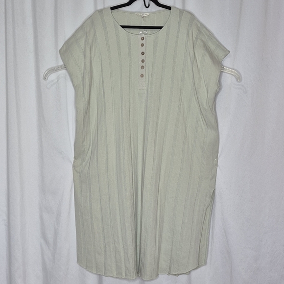 Oli & Hali OVERSIZED Mineral Washed Relaxed, Loose Fit Cotton Dress - Size S - Picture 11 of 16